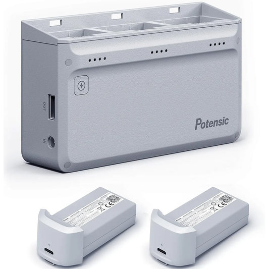 Estación de carga + 2 baterías Potensic Atom